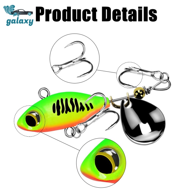 Galaxy Set 6 Mồi Giả Nhử Cá 14g Bằng Nhựa Gắn Kèm Móc Câu