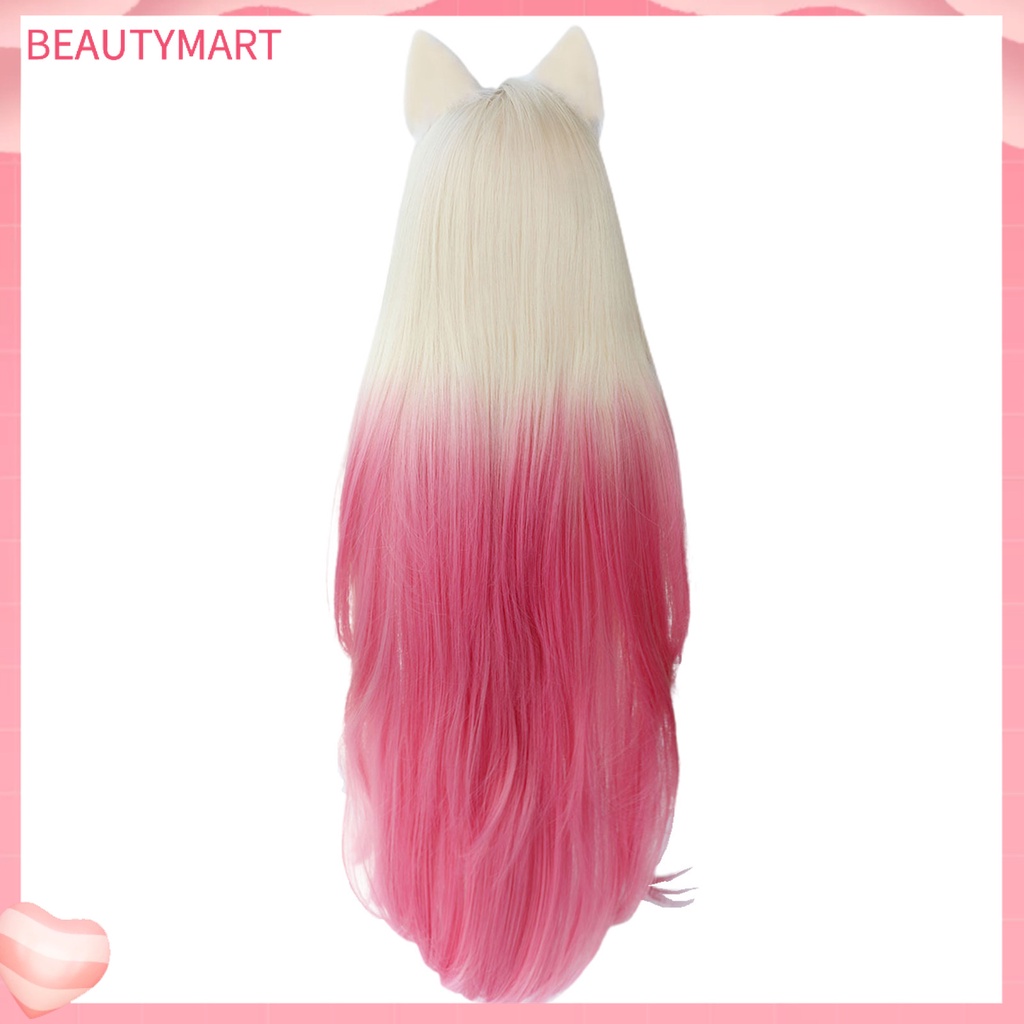 [beautymart] Tóc Giả Hóa Trang Ahri Sành Điệu Màu Hồng Hỗn Hợp Ahri Da Sử Dụng Hàng Ngày