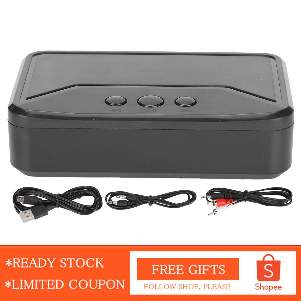Alwaysonline NFC Desktop  BT 5.0 Receiver 3.5mm AUX to RCA Audio Stereo Adapter