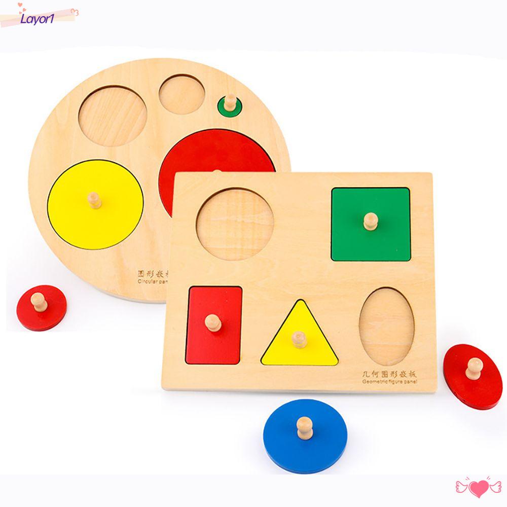 LAYOR1 Bộ Đồ Chơi Xếp Hình Bằng Gỗ Cho Bé