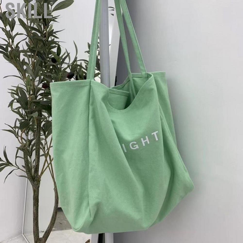 Skill Canvas  Single Shoulder Stylish Letter Pattern Portable Carrying Bag for Home Office