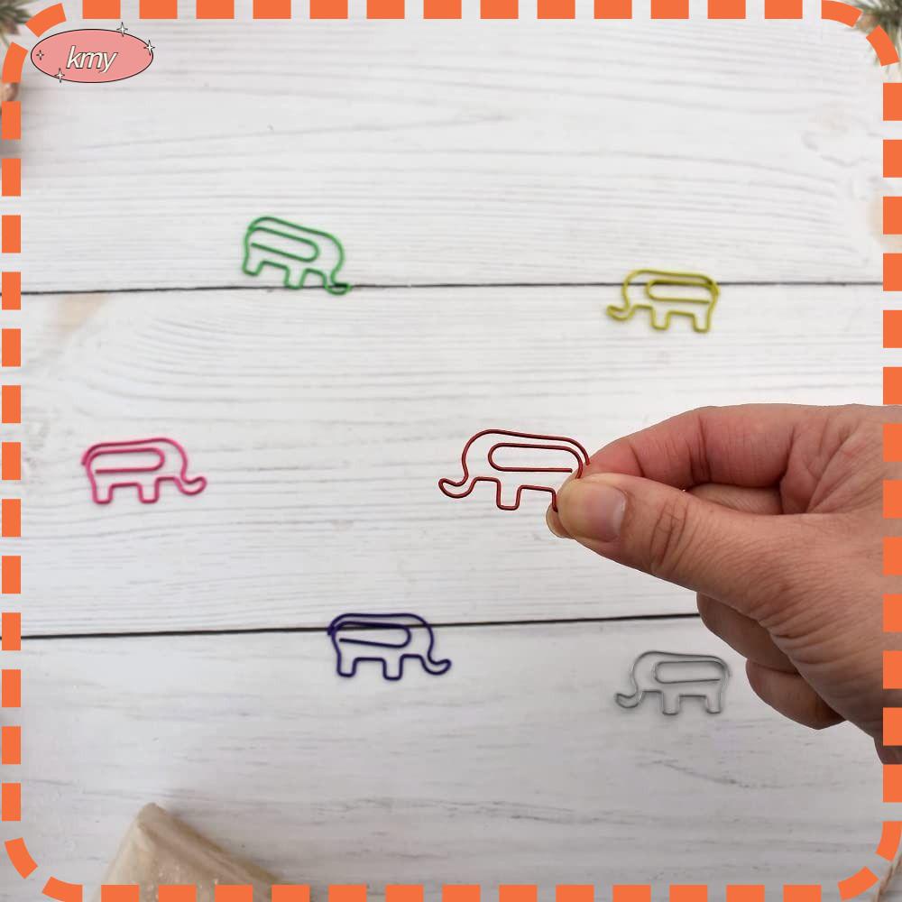 Set 100 Kẹp Giấy Đánh Dấu Trang Sách Hình Voi Dễ Thương