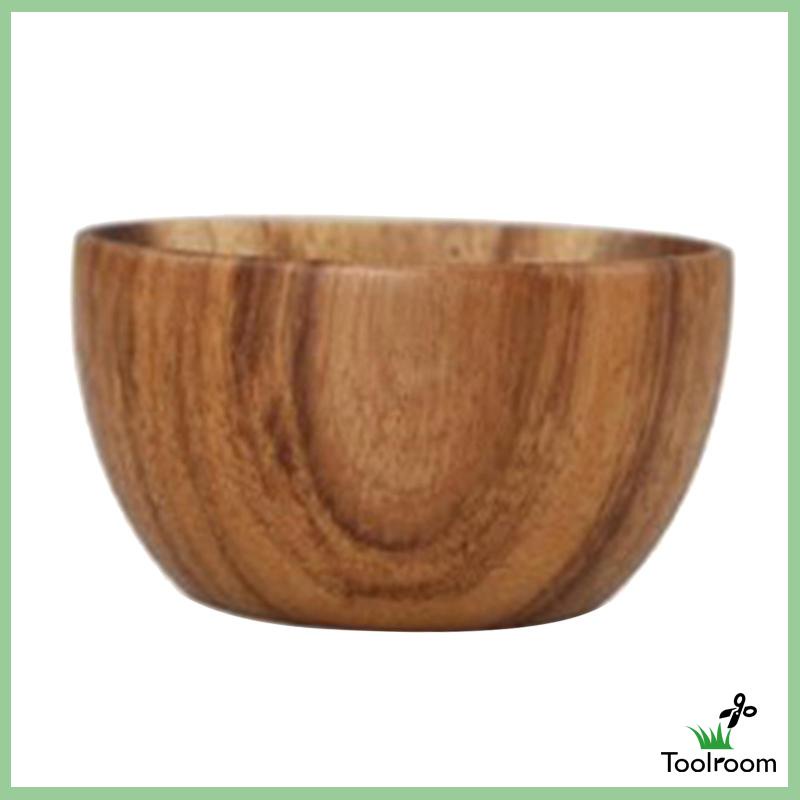 Tô Tròn Bằng Gỗ Tự Nhiên Kích Thước 8x6cm Đựng Salad