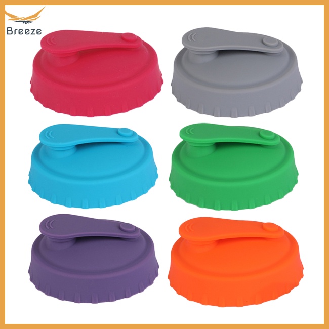 Bộ 6 Nắp Đậy Bát Đĩa Bằng Silicone An Toàn Chống Rò Rỉ Có Thể Tái Sử Dụng