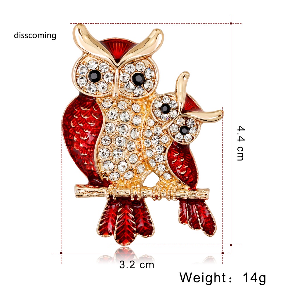 Đầm Nữ Kiểu Dáng Dễ Thương Xinh Xắn Hợp Thời Trang| Ghim Cài Áo Hình Cú Mèo Thời Trang