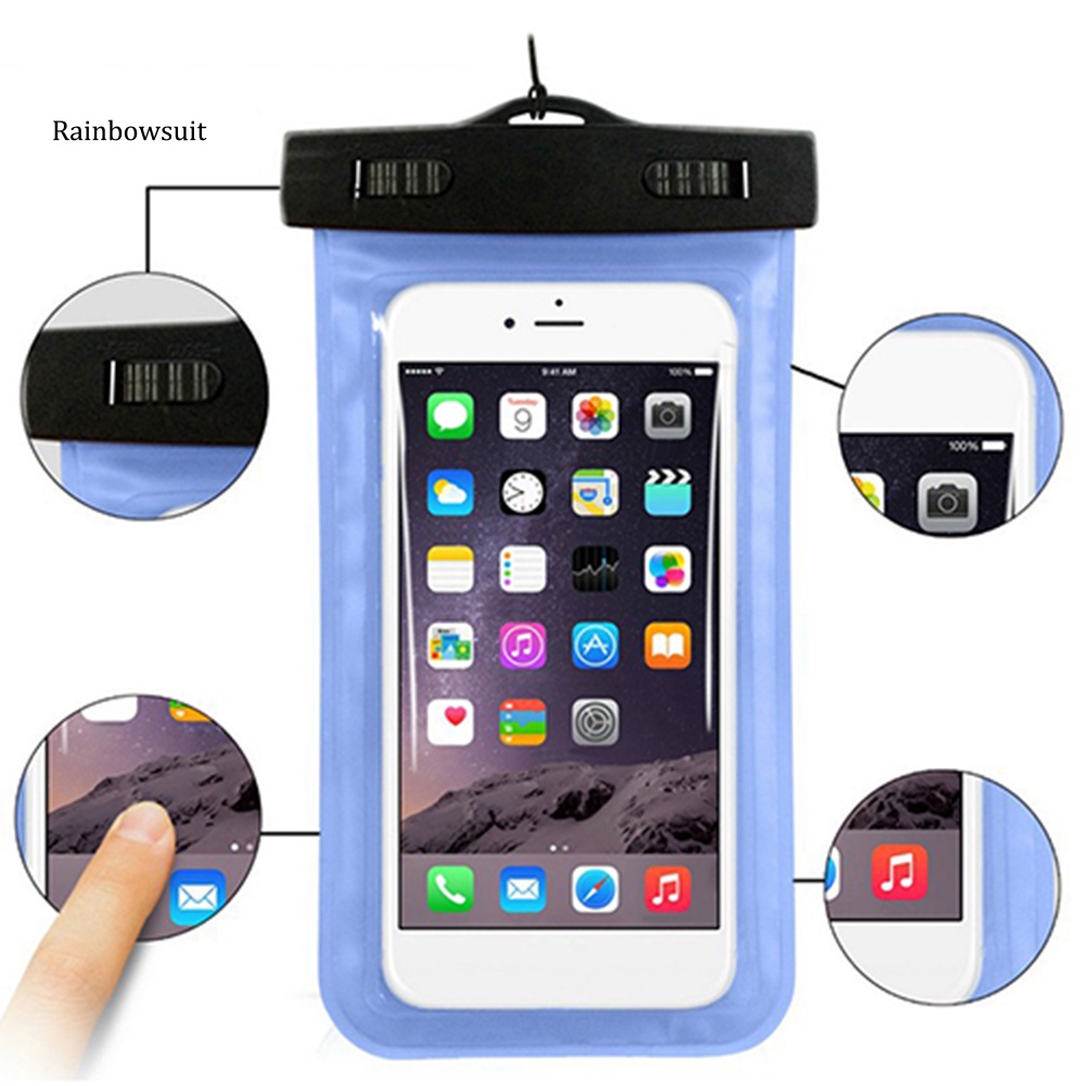 Túi Đựng Điện Thoại Chống Thấm Nước Kèm Kẹp Tiện Dụng Khi Đi Bơi