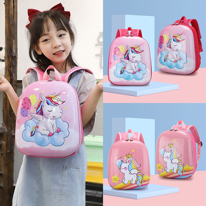 Balo Đi Học Họa Tiết Kỳ Lân Hoạt Hình Dễ Thương Cho Trẻ Mẫu Giáo