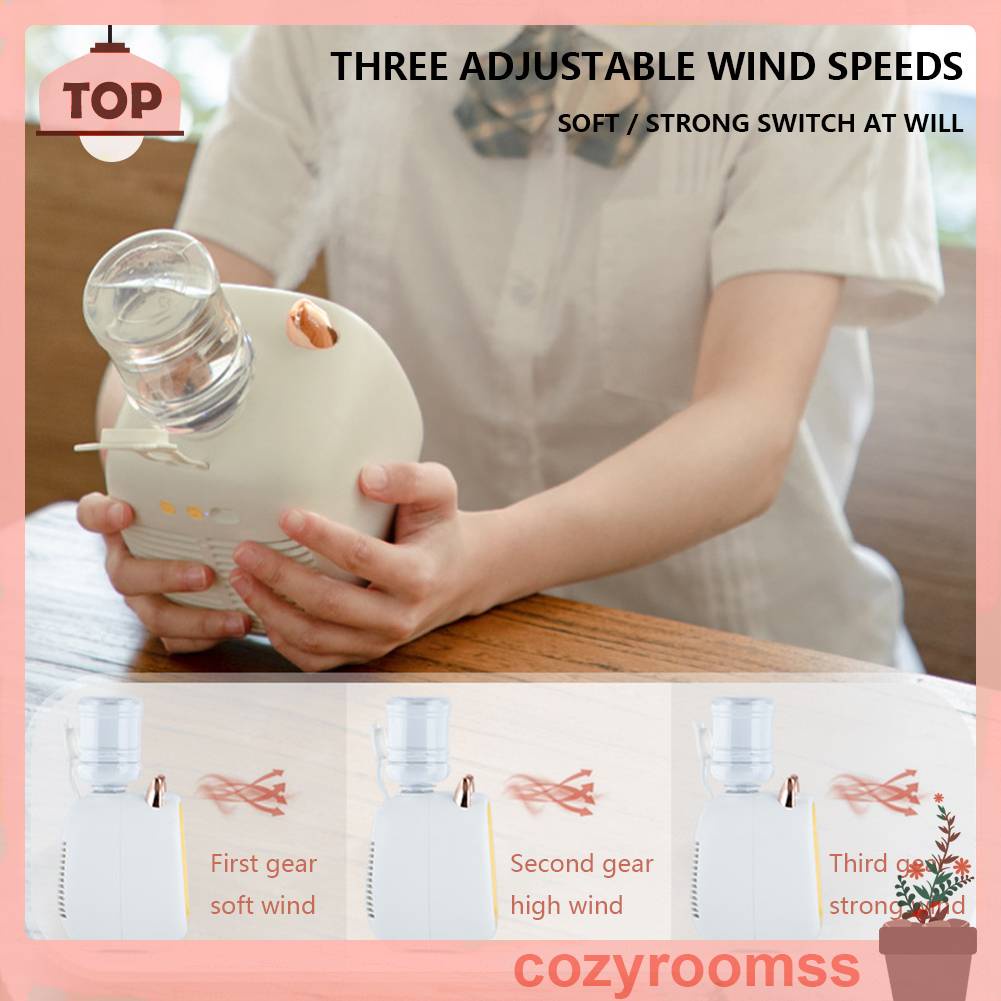 Quạt Điều Hòa Để Bàn 3 Tốc Độ Mini 1200mAh Có Thể Điều Chỉnh