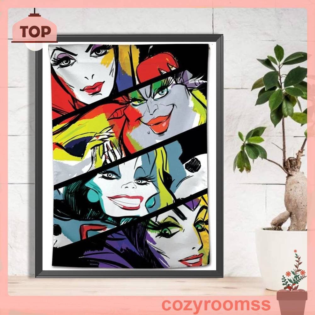 Tranh Đính Đá Kim Cương Toàn Bộ 5D DIY Hình Người Phụ Nữ Xấu