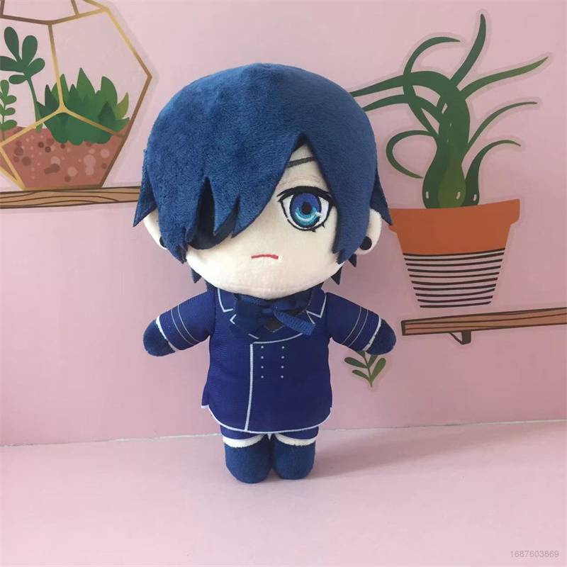Thú Nhồi Bông Hình Nhân Vật Black Butler Ciel Phantomhive Màu Đen SY2 Cho Bé YS2