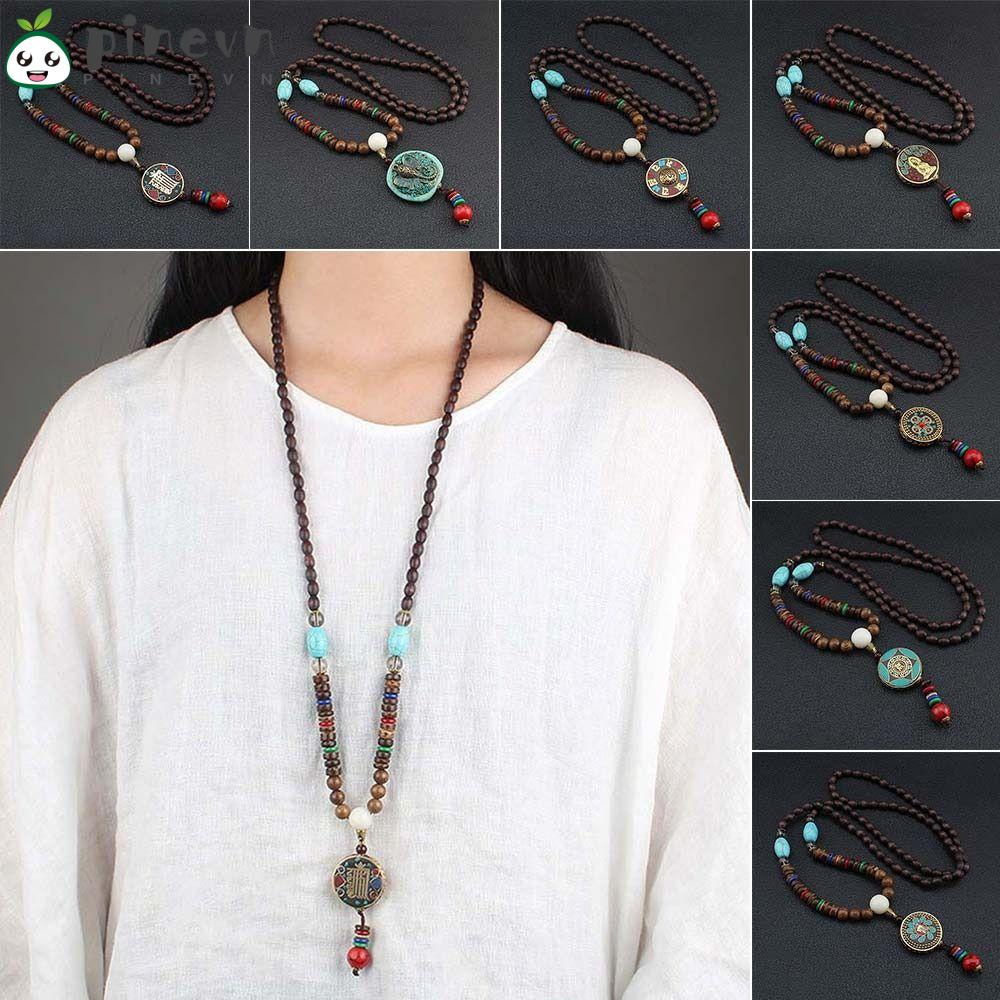 PINEVN Vòng cổ Phật Giáo Phong Cách Vintage