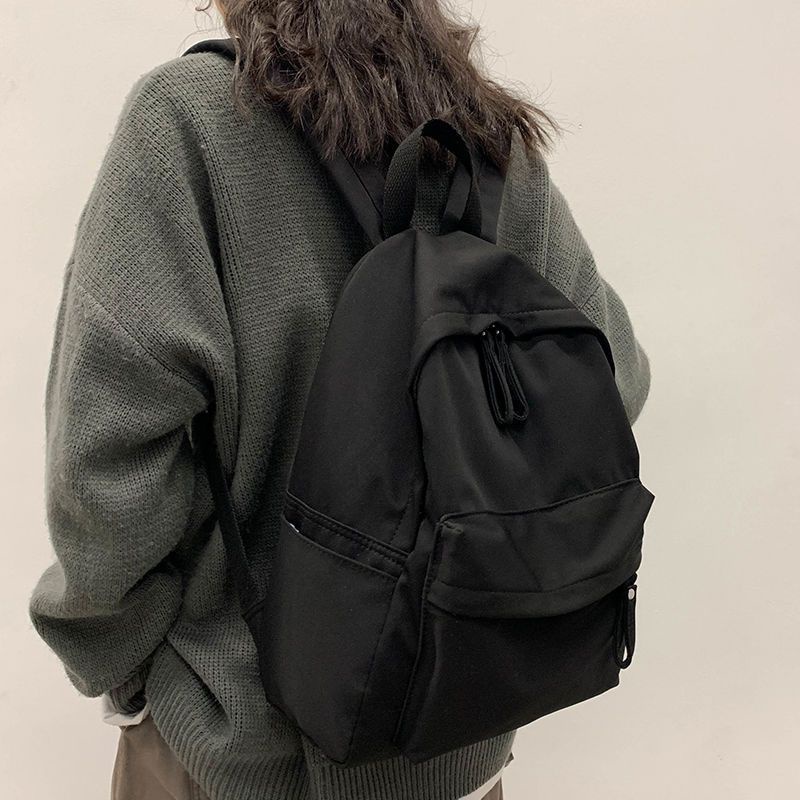 Ba Lô Canvas Nhiều Túi Phong Cách Retro Thời Trang 2023 Dành Cho Nữ