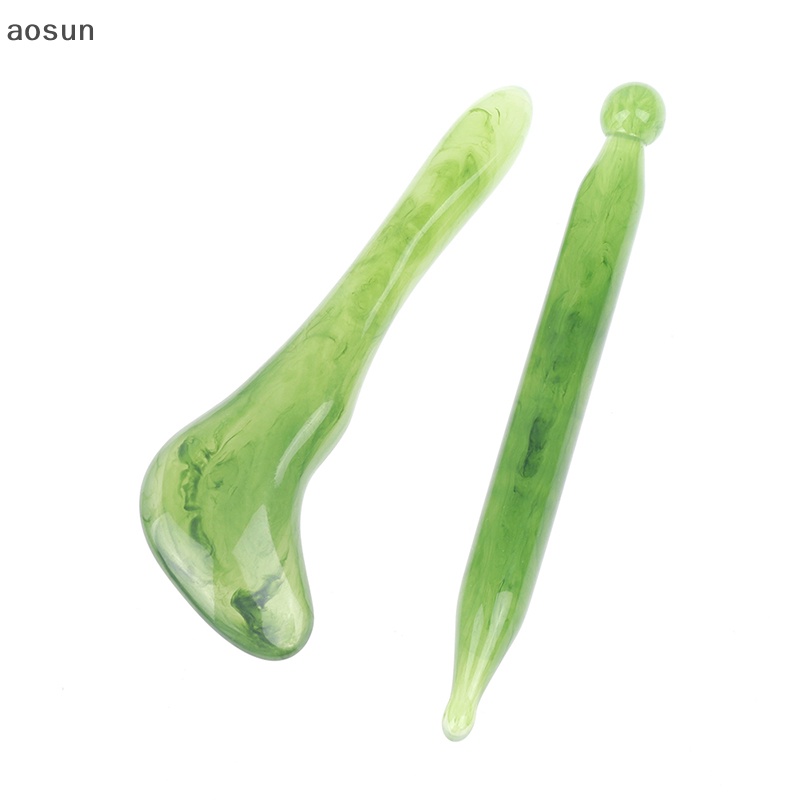 Aosun Dụng Cụ Lăn Massage Mặt Bằng Ngọc Bích Tự Nhiên