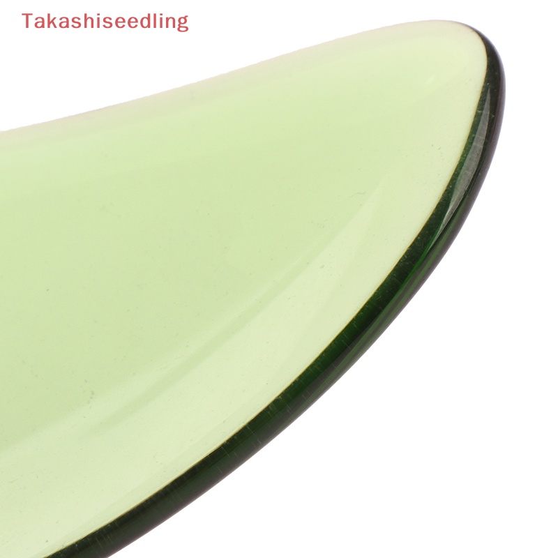 (Takashiseedling) Bảng Gua Sha Pha Lê Tự Nhiên Mát Xa Mặt Và Cơ Thể