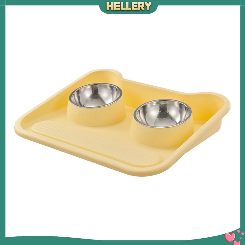 Bộ 2 Bát Đựng Thức Ăn / Nước Uống Bằng Thép Không Gỉ Tiện Dụng Cho Thú Cưng