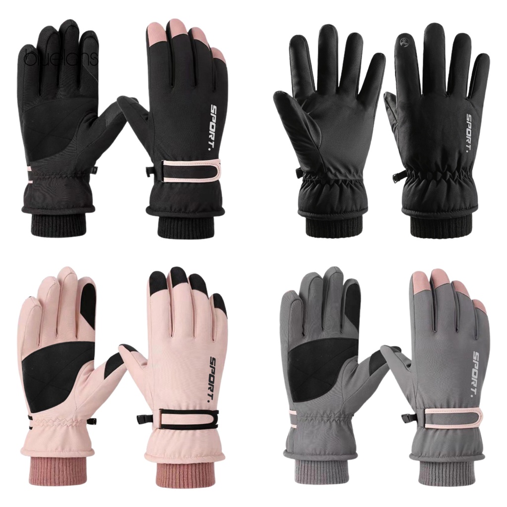 1 Cặp Găng Tay Len Co Giãn In Chữ Nhiều Màu Sắc Dùng Cho Mùa Đông