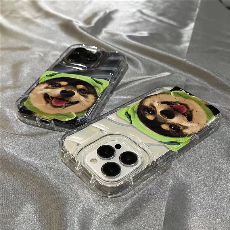 Ốp Điện Thoại Mềm Trong Suốt In Hình Chú Cún Dễ Thương Cho Iphone 117 8 Xr 14 Pro Max 1312