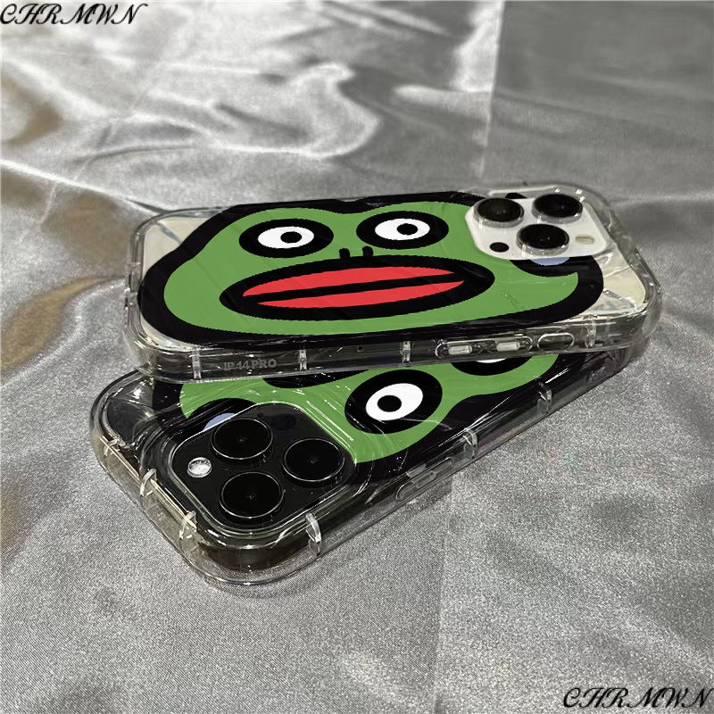 Ốp Điện Thoại Mềm Trong Suốt Họa Tiết Môi Đỏ / Ếch Dễ Thương Cho iPhone14promax87 1312 xr11 plus 8QNX