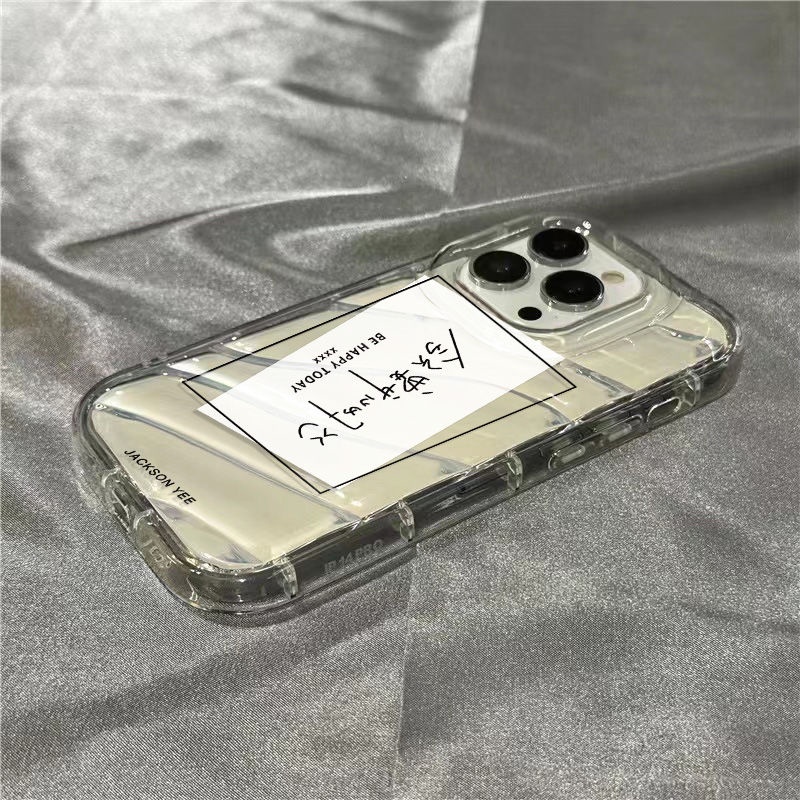 Ốp Điện Thoại Dẻo Trong Suốt Họa Tiết Hoạt Hình Happy 1312iPhone14promax 7 plus Need xr11 / Apple WZPT / 8sins