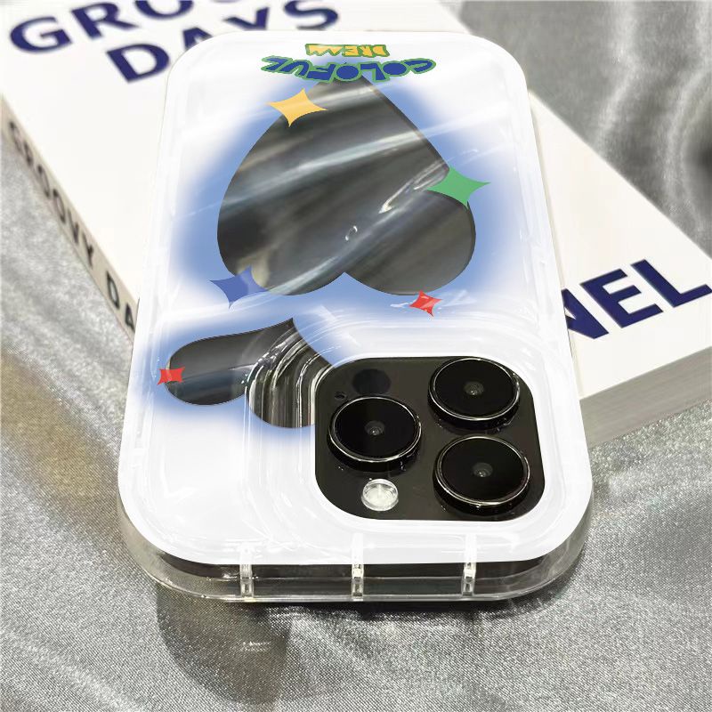 Ốp Điện Thoại Mềm Trong Suốt Họa Tiết Nhãn Dán Dễ Thương Cho iPhone14promax / sinsxr 1312 8711plus