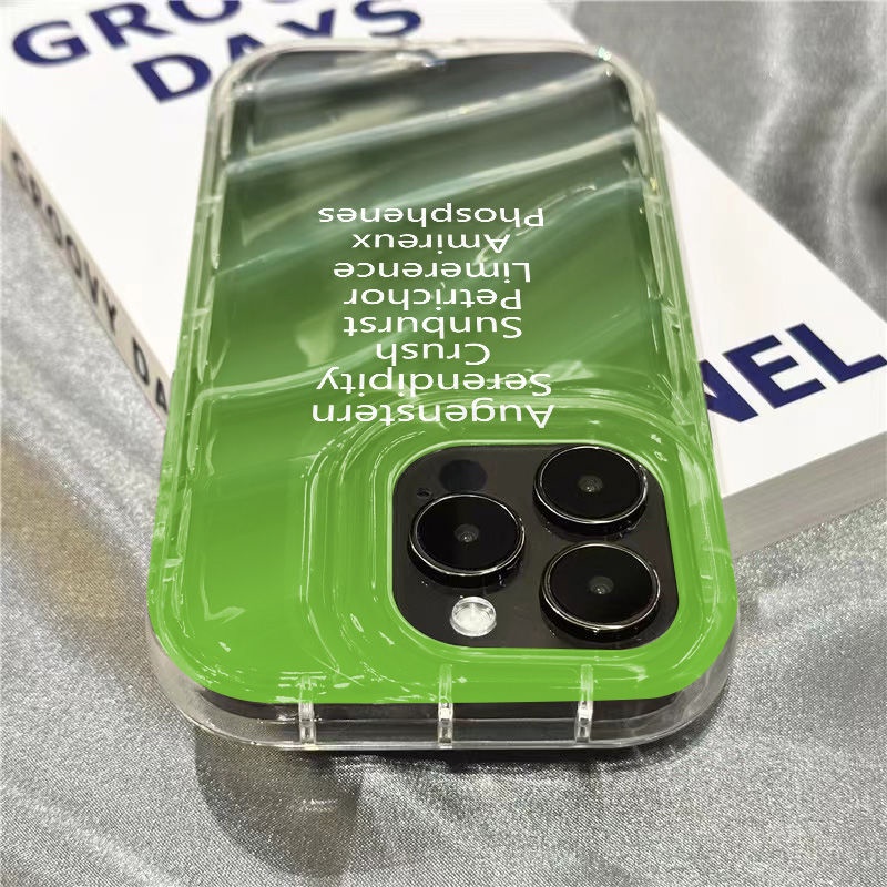 Ốp Điện Thoại Mềm Trong Suốt Màu Gradient Cho Iphone 14Promax / Cute / 8711 1312 Xr 6ZNO