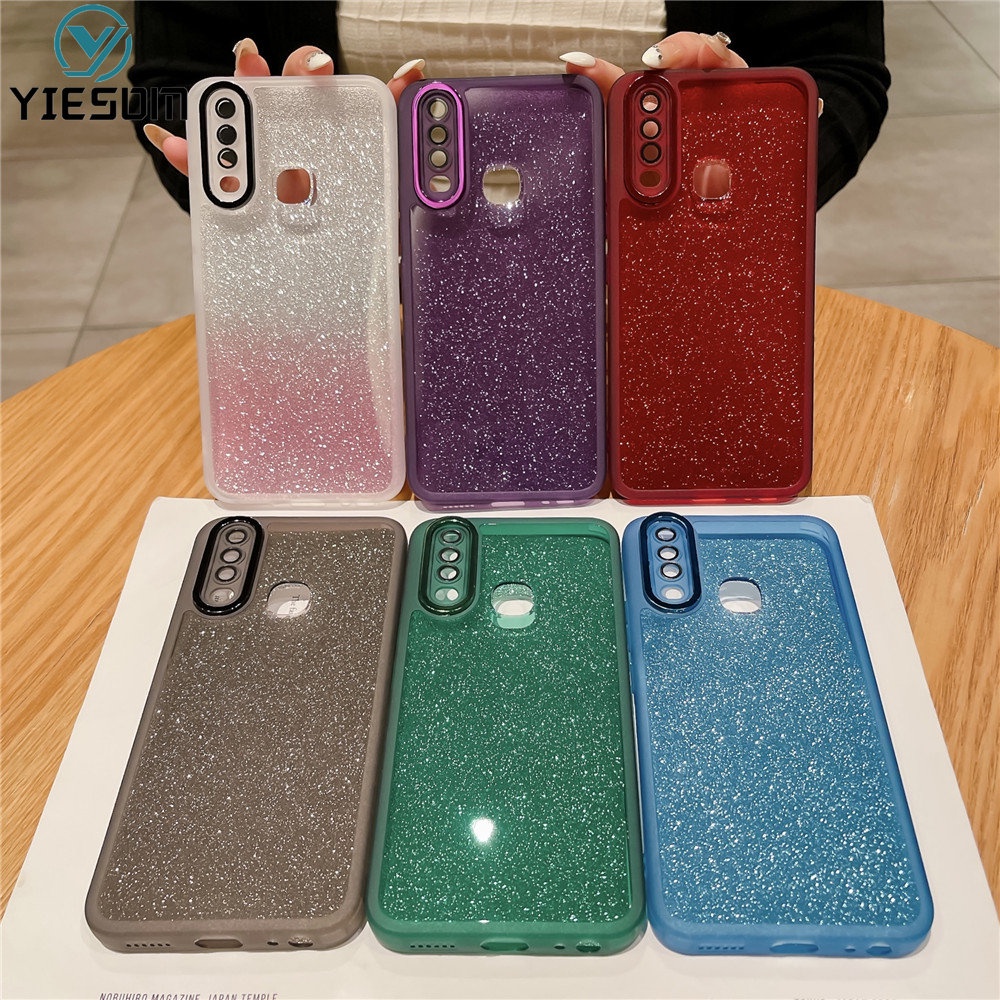Ốp Lưng Kim Tuyến Trong Cho Điện Thoại Vivo Y17 Y12 Y15 Y51A Y51 2021 Y53S Y95 Y93 Y91 Y91C Y1S