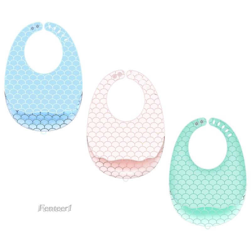 [Fenteer1] Tạp Dề Bằng Silicone Có Thể Điều Chỉnh Trọng Lượng Cho Bé Sơ Sinh