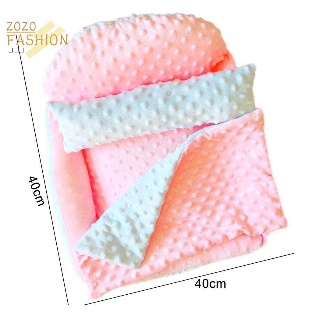 Set 3 Món Chăn Gối Hai Mặt Bằng Cotton PP Hình Chú Chó Nhỏ Dễ Thương