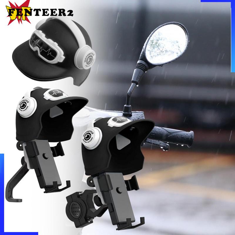 Tấm Che Mưa Nắng Có Giá Đỡ Điện Thoại Cho Xe Máy / Xe Đạp Fenteer2]