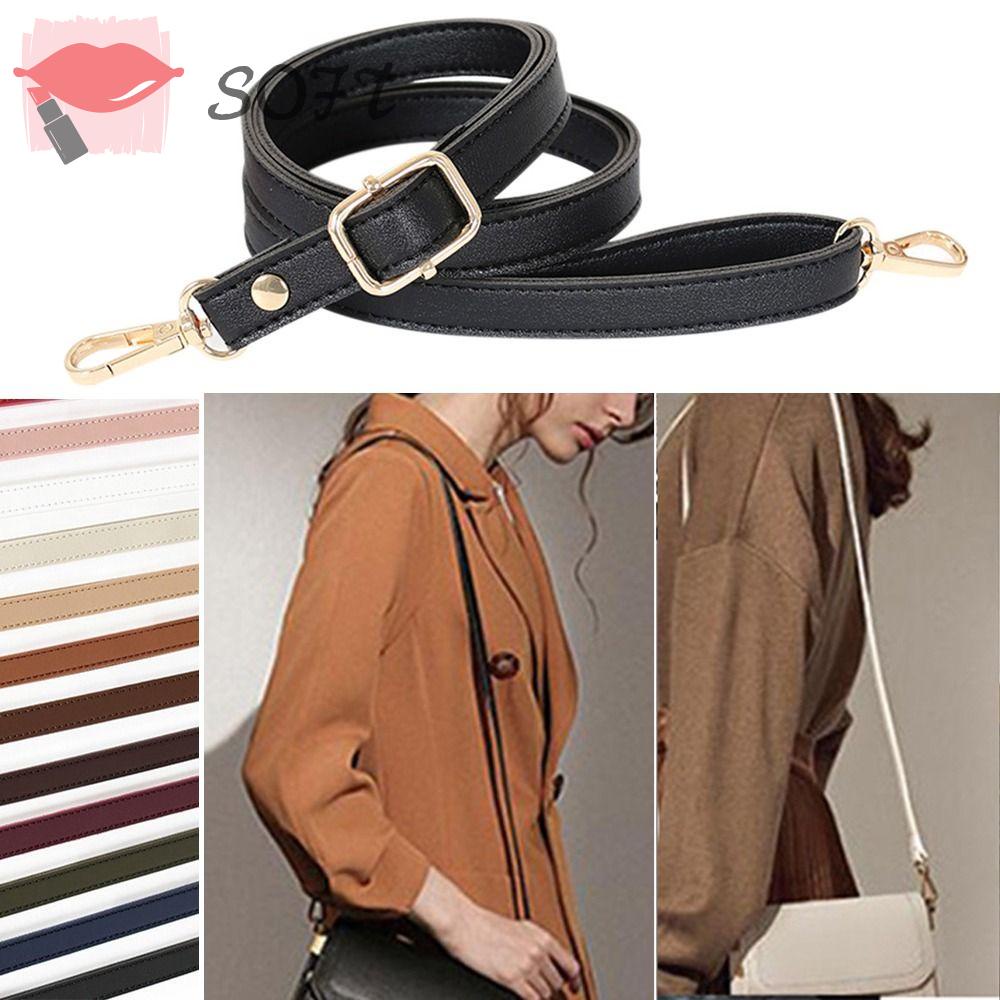 SOFTNESS Dây Đeo Túi Xách Bằng Da Có Thể Tháo Rời Tiện Dụng