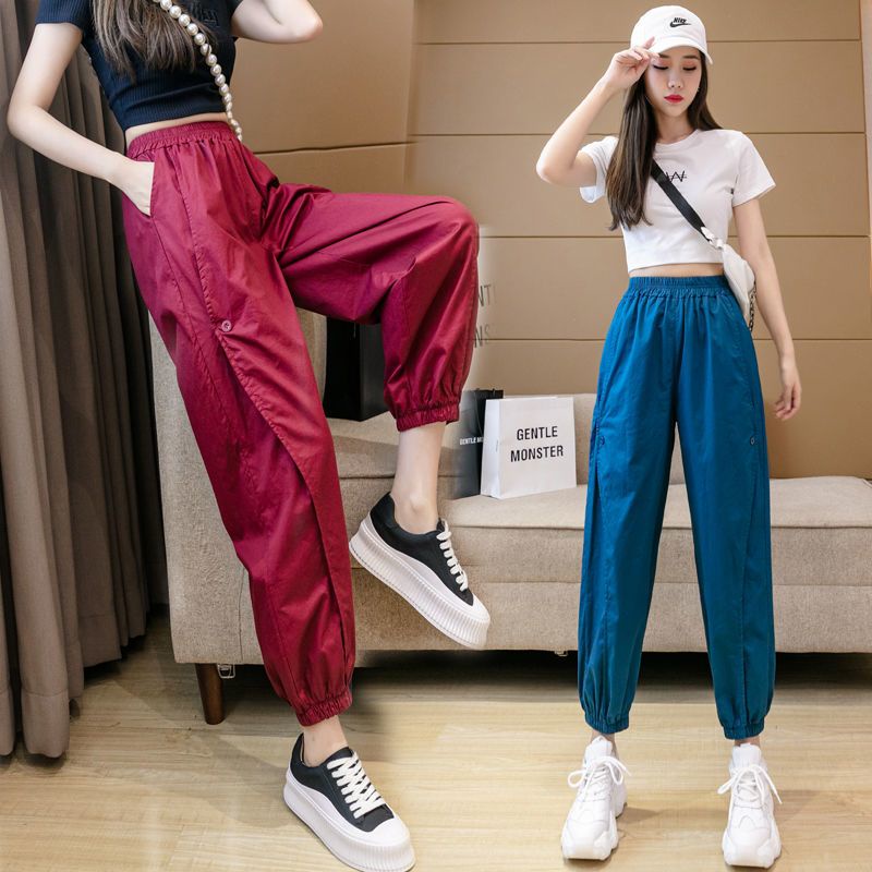 Quần Yếm Dài Đến Mắt Cá Chân Dáng Rộng Thời Trang Mùa Hè Cho Nữ