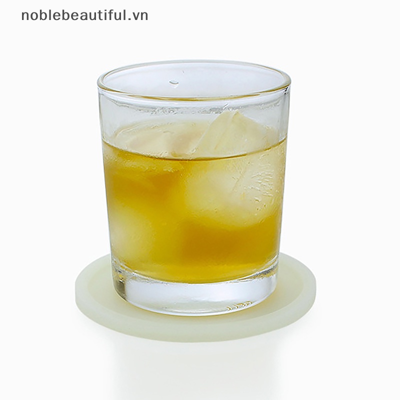 Đế Lót Ly Bằng Silica Gel Dạ Quang Chống Trượt Cho Xe Hơi