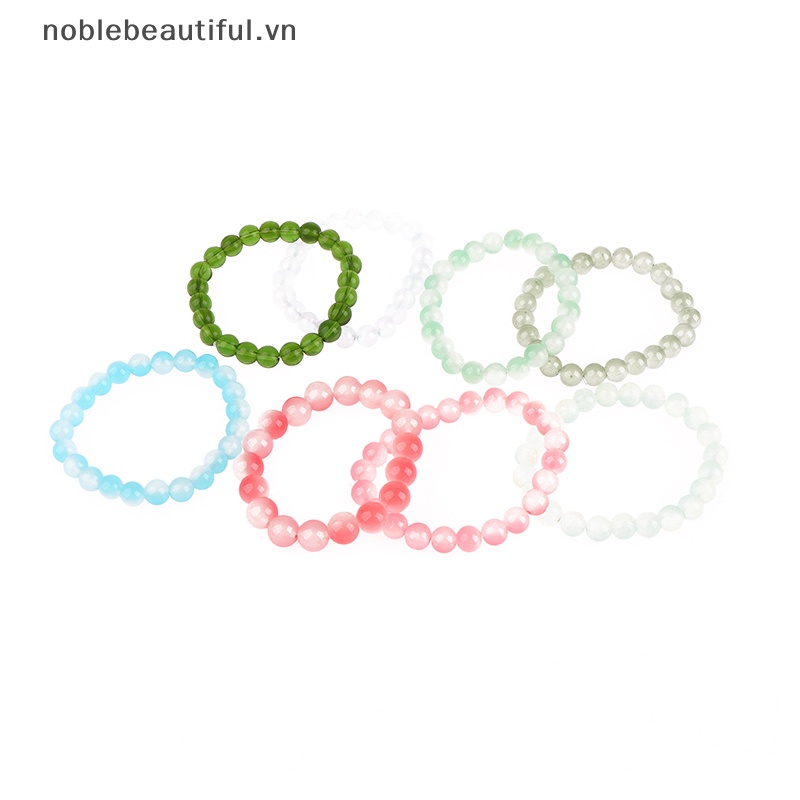 Vòng Tay Chuỗi Hạt Đá Pha Lê Tự Nhiên Nhiều Màu Thời Trang Cho Nữ