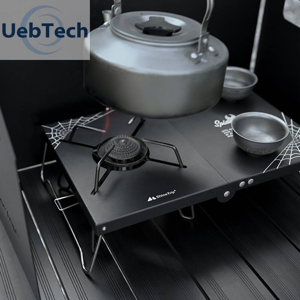 Bếp Ga Mini Bằng Nhôm Có Thể Gấp Gọn Tiện Dụng Mang Theo Du Lịch Cắm Trại