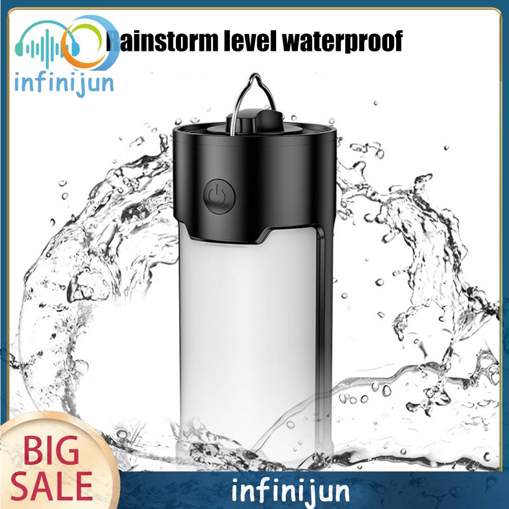 Đèn Cắm Trại 2 Chế Độ IPX4 Kèm Móc Treo Tiện Dụng