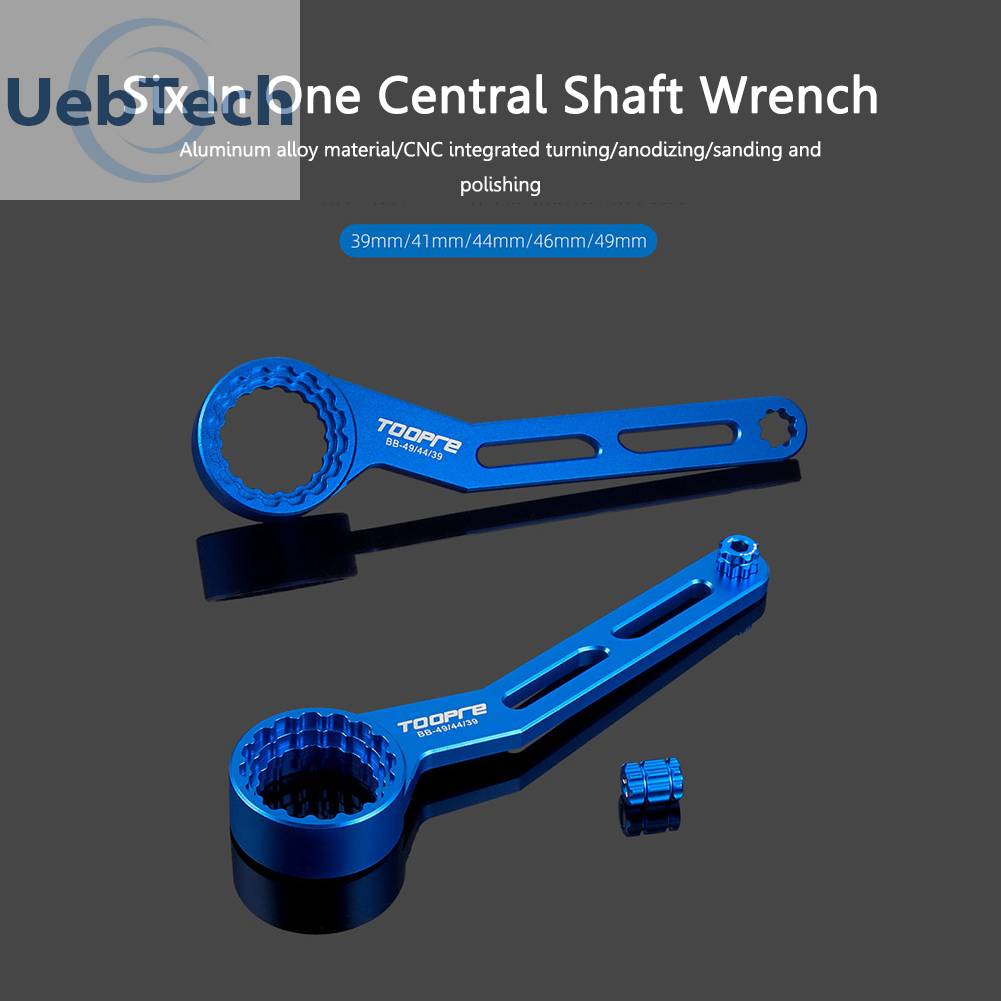 Cờ Lê Trục Giữa 6 Trong 1 Bằng Hợp Kim Nhôm Cho Xe Đạp Leo Núi