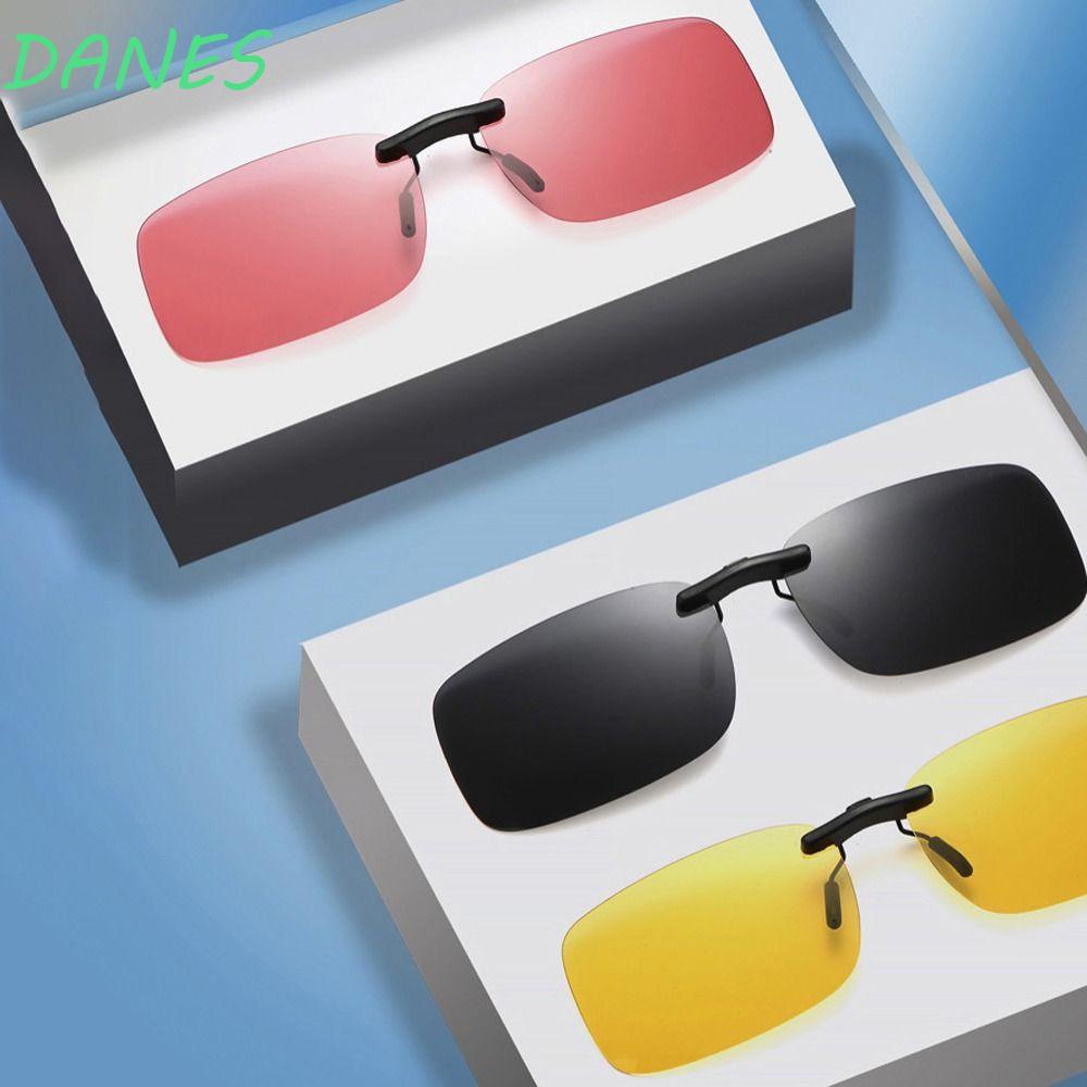 DANES Kính Mát Phân Cực Có Kẹp Tầm Nhìn Ban Đêm Phong Cách Vintage Cho Nam