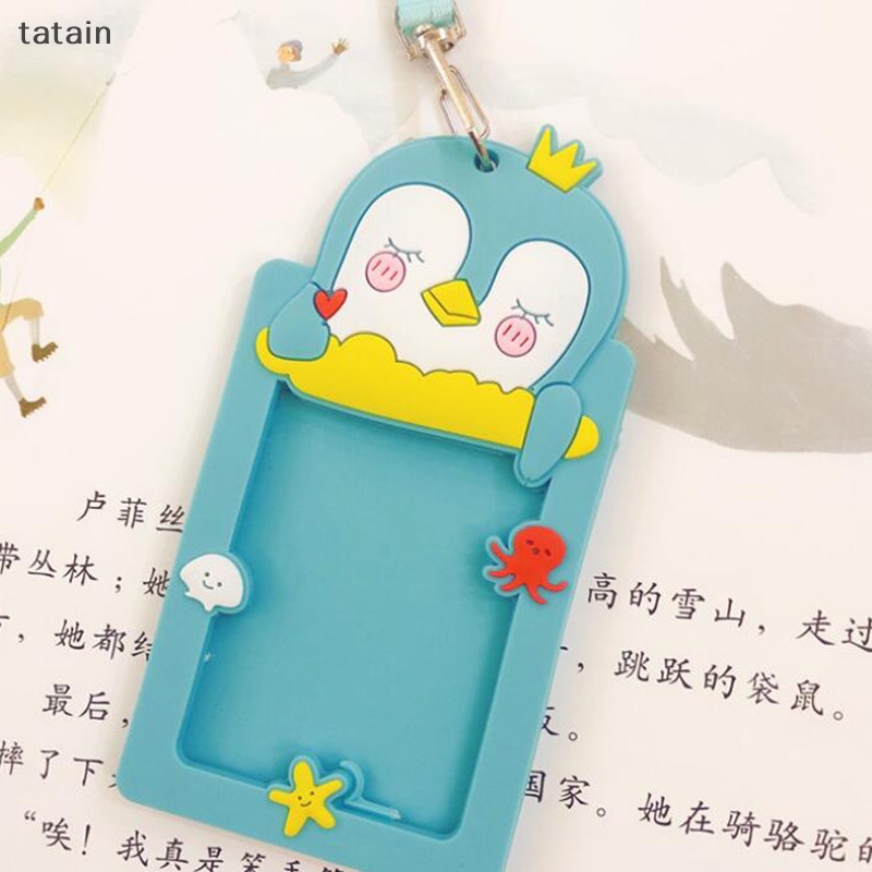 Ví Silicon Đựng Thẻ ID / Chìa Khóa Họa Tiết Hoạt Hình Dễ Thương