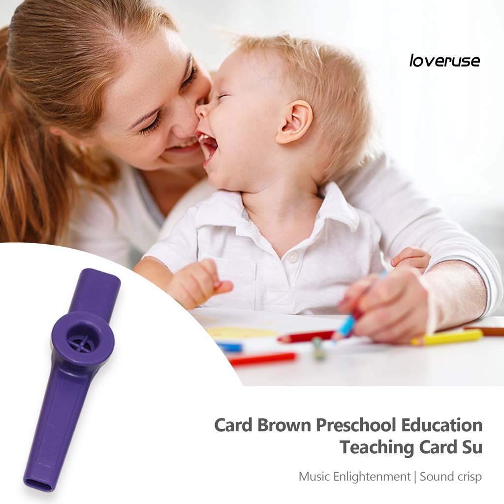 Đồ Chơi Nhạc Cụ Kazoo Nhiều Màu Sắc Tươi Sáng Không Gây Đau Tay Mắt Cho Trẻ Em