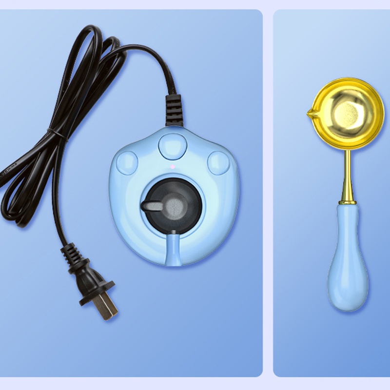 Sáp Seal Cat Claw Lửa Sáp Lò Nồi Nóng chảy USB Điện Nóng Sáp Hạt Nóng chảy Niêm phong Lò Spoon Set