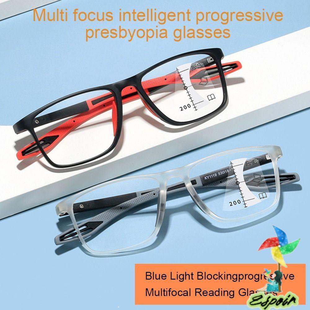 ESPO Kính Đọc Sách Chống Ánh Sáng Xanh Hình Vuông TR90 Phong Cách Vintage Bảo Vệ Mắt Dùng Trong Văn Phòng