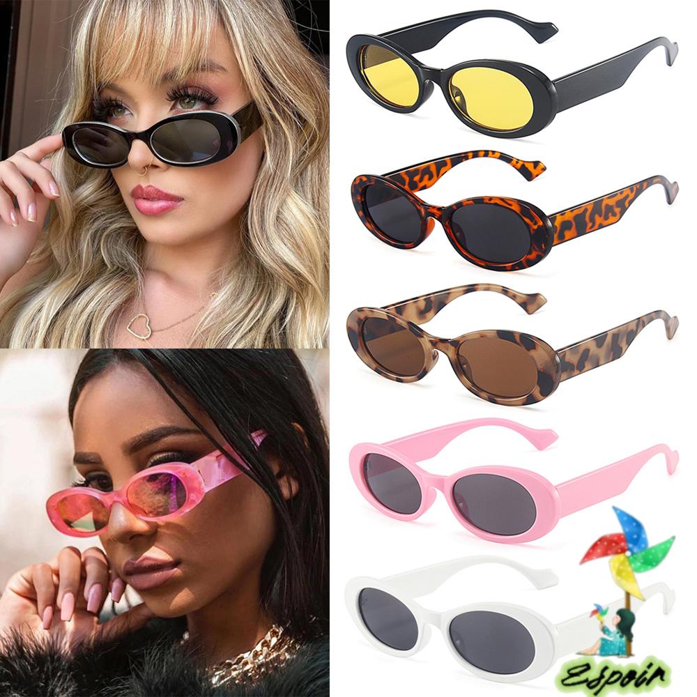 ESPO Kính Mát Hình Oval Nhỏ Chống Tia UV400 Màu Sắc Đa Dạng Cho Nữ