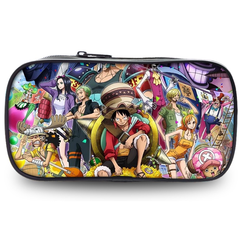 Túi Đựng Bút Chì Cỡ Lớn In Hoạt Hình One Piece Dễ Thương Cho Bé