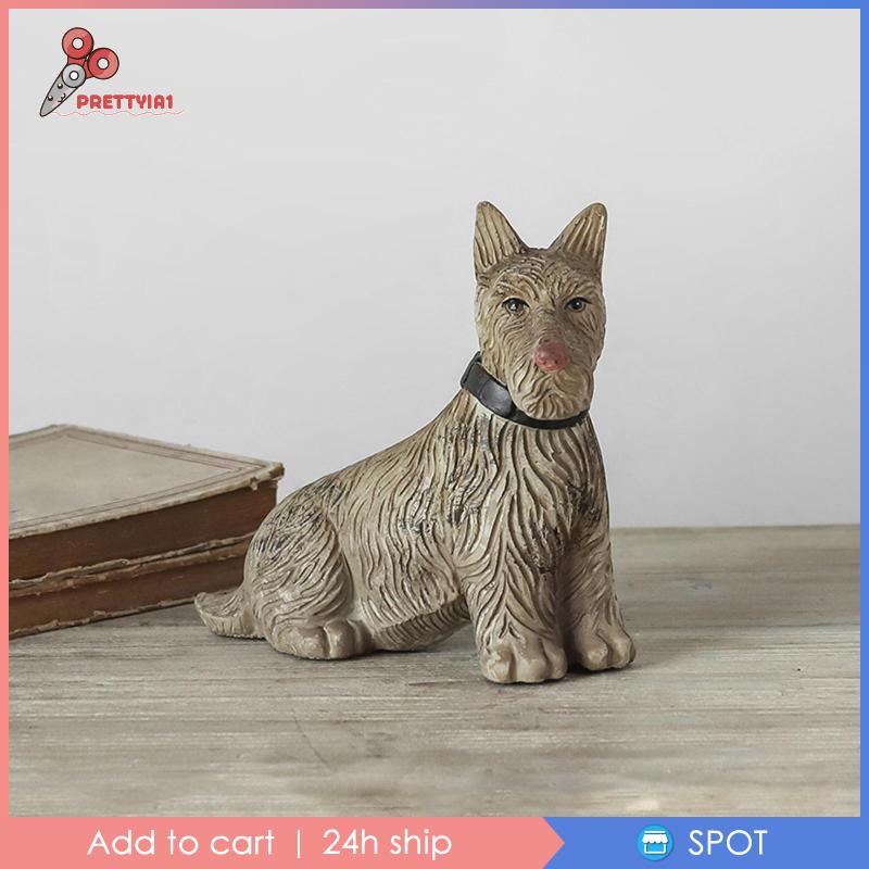 Đồ trang trí Chú Chó Bằng Nhựa Resin Chống Thấm Nước Trang Trí Ngoài Trời