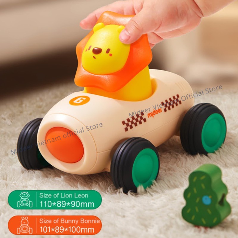 Đồ Chơi Xe Âm Nhạc  Mideer Inertia Music Car, đồ chơi giao dục cho bé 1,2,3,4,5 tuổi