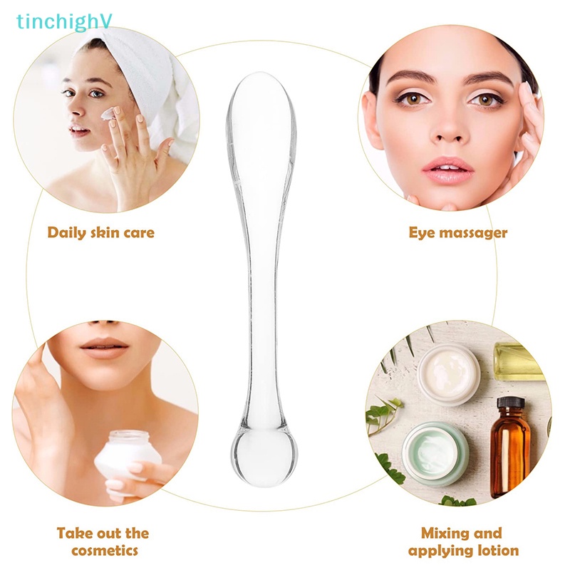 Bộ 5 Cây Muỗng Nhựa Acrylic Xóa Nếp Nhăn Chăm Sóc Da Mắt Tiện Dụng