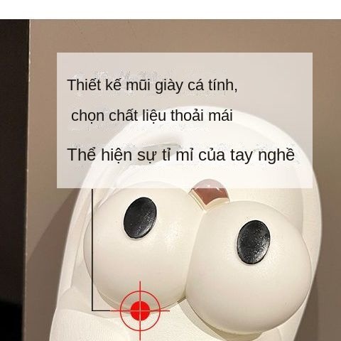 Dép Quai Ngang Đế Dày Chống Trượt Họa Tiết Hoạt Hình Dễ Thương Cho Nữ