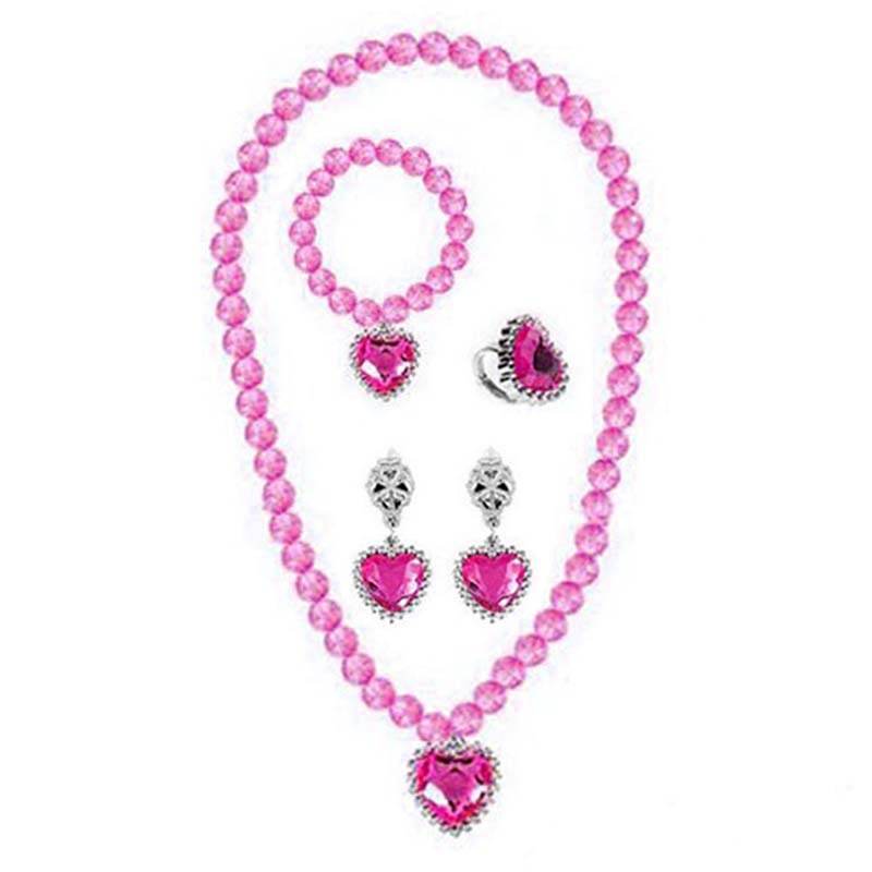 Set Vòng cổ Nhẫn Bông Tai Đũa Thần Trang Trí Công Chúa