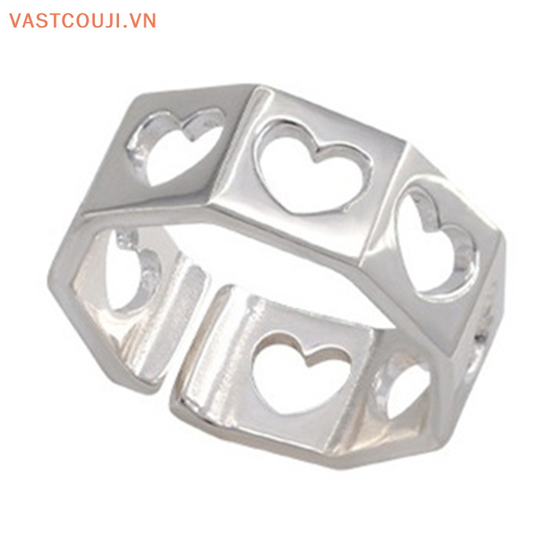 Nhẫn Hở Hình Trái Tim Thiết Kế Đơn Giản Thời Trang Cho Nữ