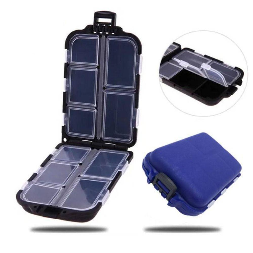 HS Hộp Đựng Thuốc 10 Ngăn Bằng Nhựa Tiện Dụng Mang Theo Du Lịch